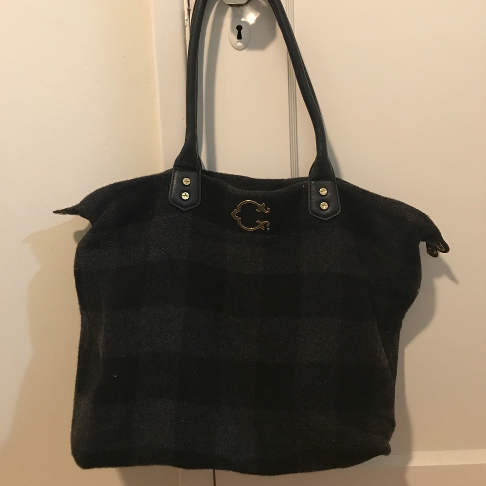 C Wonder Plaid Wool Bag
