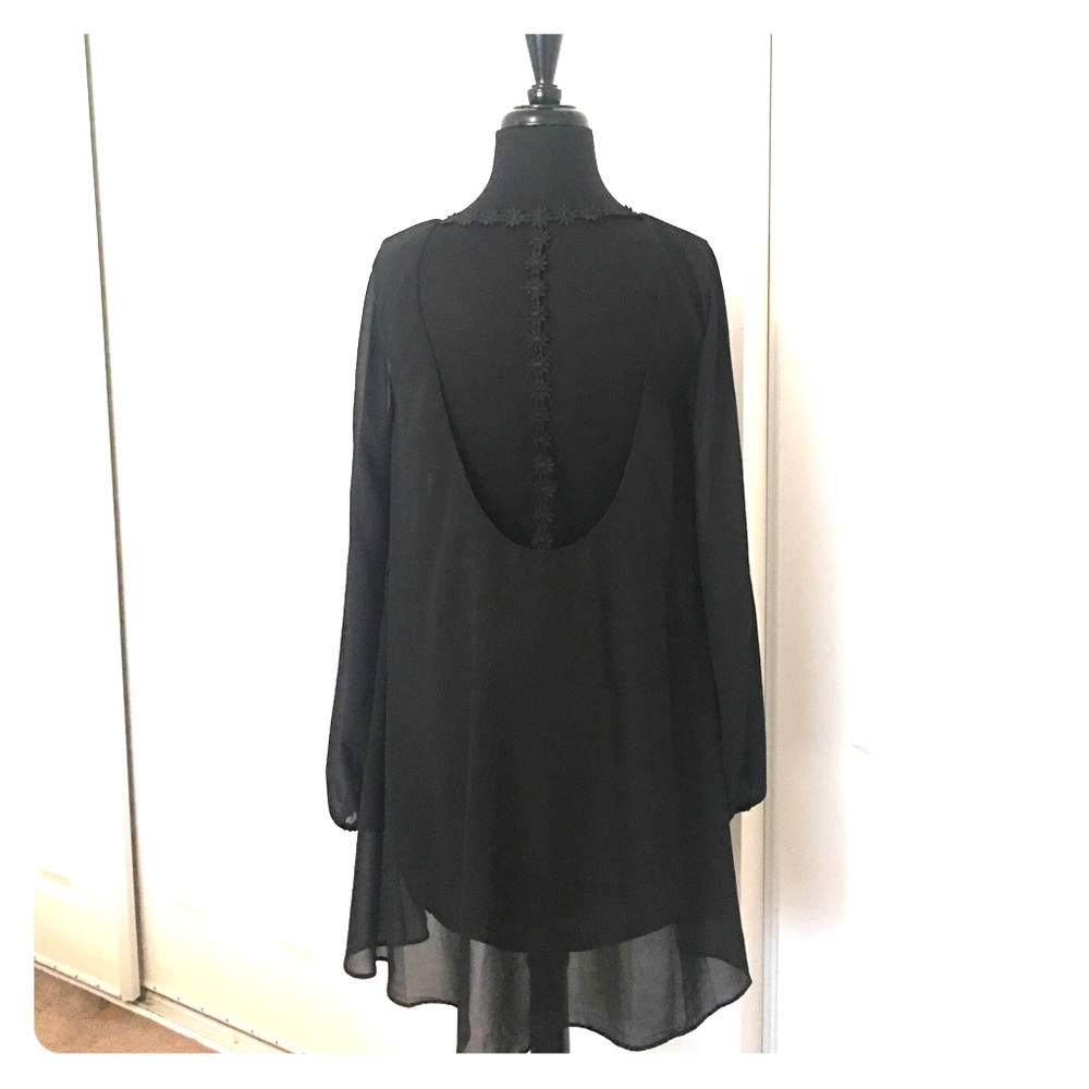 Cotton Candy Little Black Dress w/ Open Back
