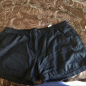 Black Linen Old Navy Shorts