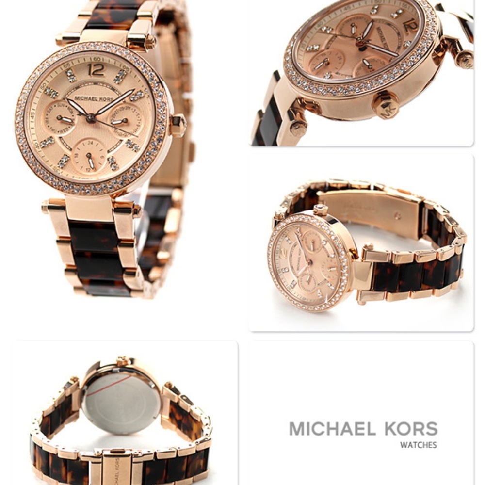 NWT Michael Kors 'Parker' Mini Two-Tone Watch