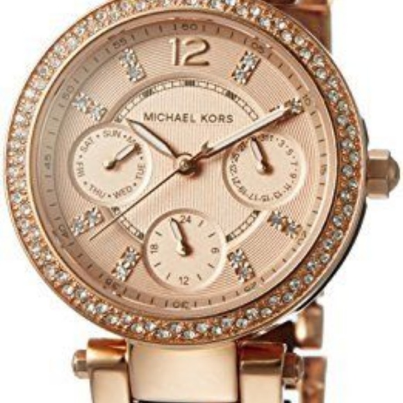 NWT Michael Kors \'Parker\' Mini Two-Tone Watch main image 4