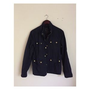 J. Crew Field Jacket in Relaxed Boyfriend Fit Navy