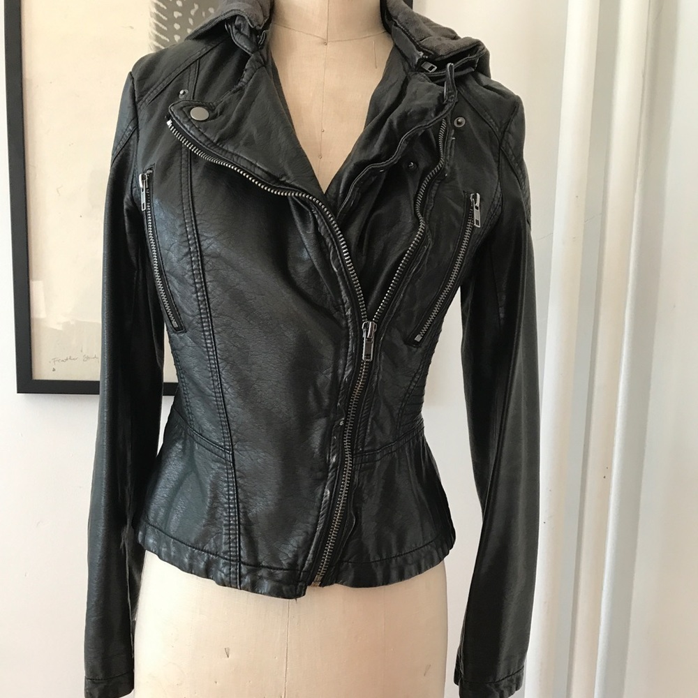 Vegan leather jacket