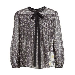 NWT Marc Jacobs Daisy Print Sheer Blouse