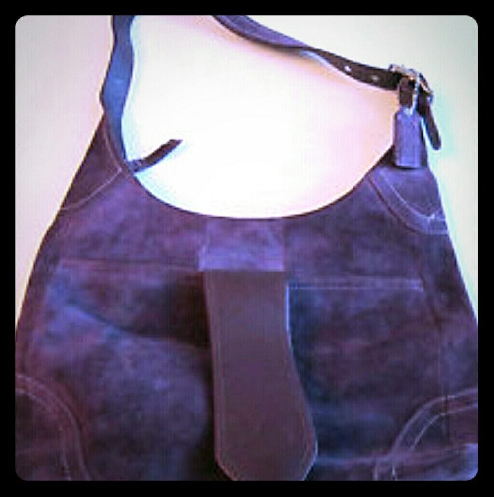 Purple suade Coach purse