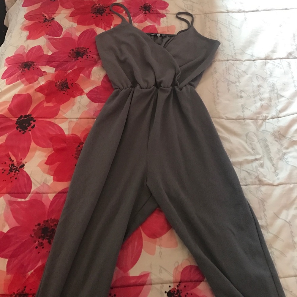 Boohoo low cut jumpsuit