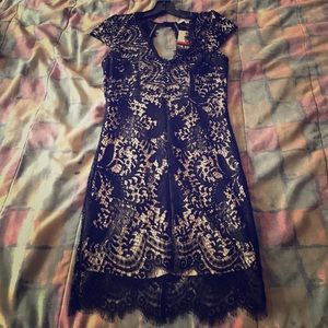 Lace fit dress
