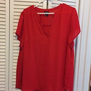 Hardly worn size 1 torrid red blouse