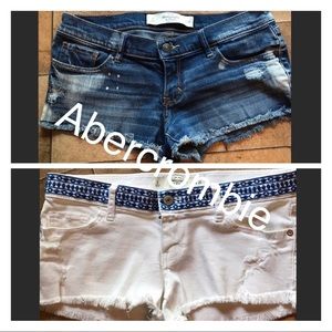 2 pair of Abercrombie shorts. Waist 26 or size 2.