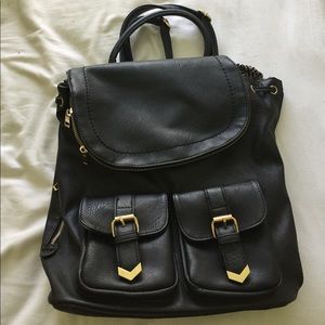 Leather backpack