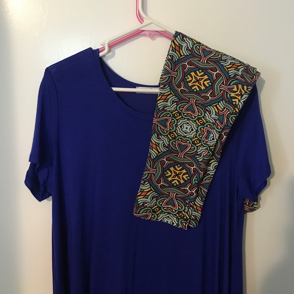 Blue dress ( L) and TC leggings