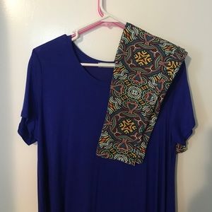 Blue dress ( L) and TC leggings
