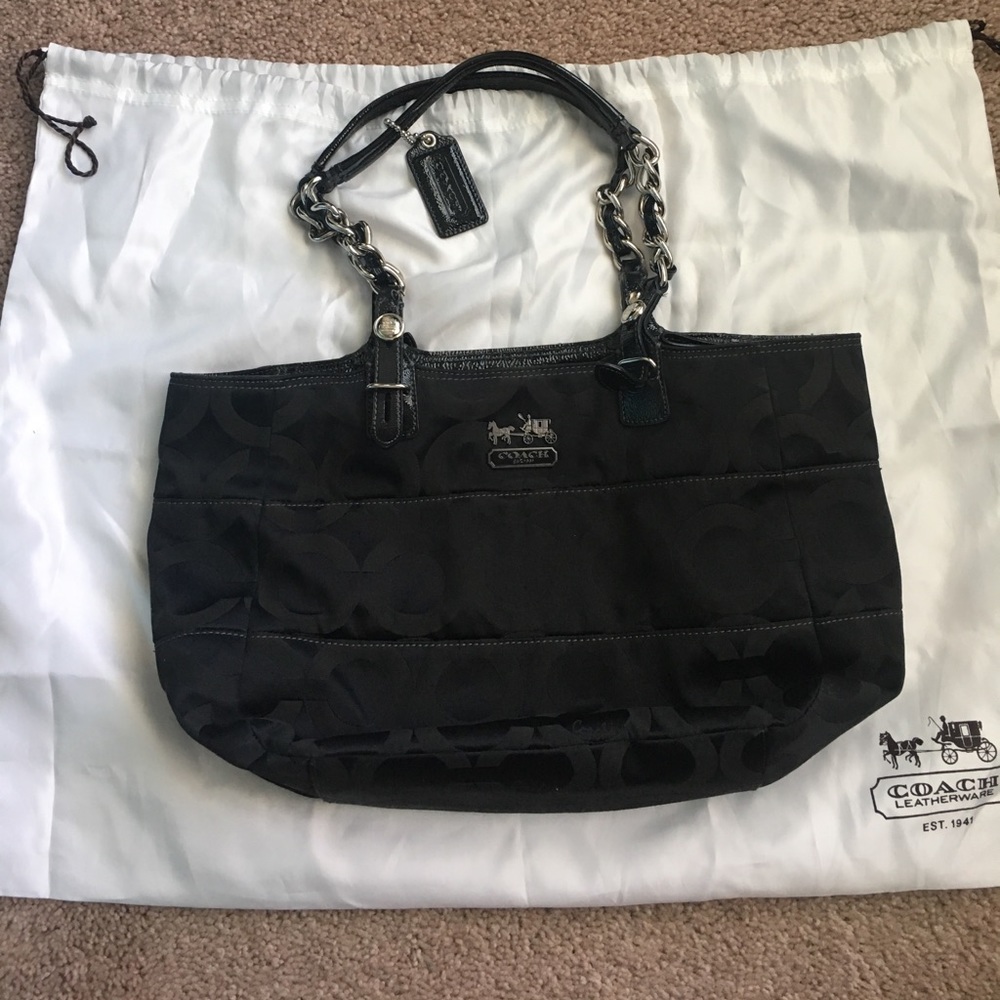 Black signature Coach bag