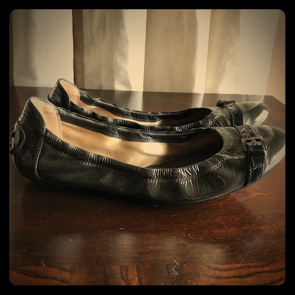 Tod's Italian Patent Leather Driving Loafer, 38.5