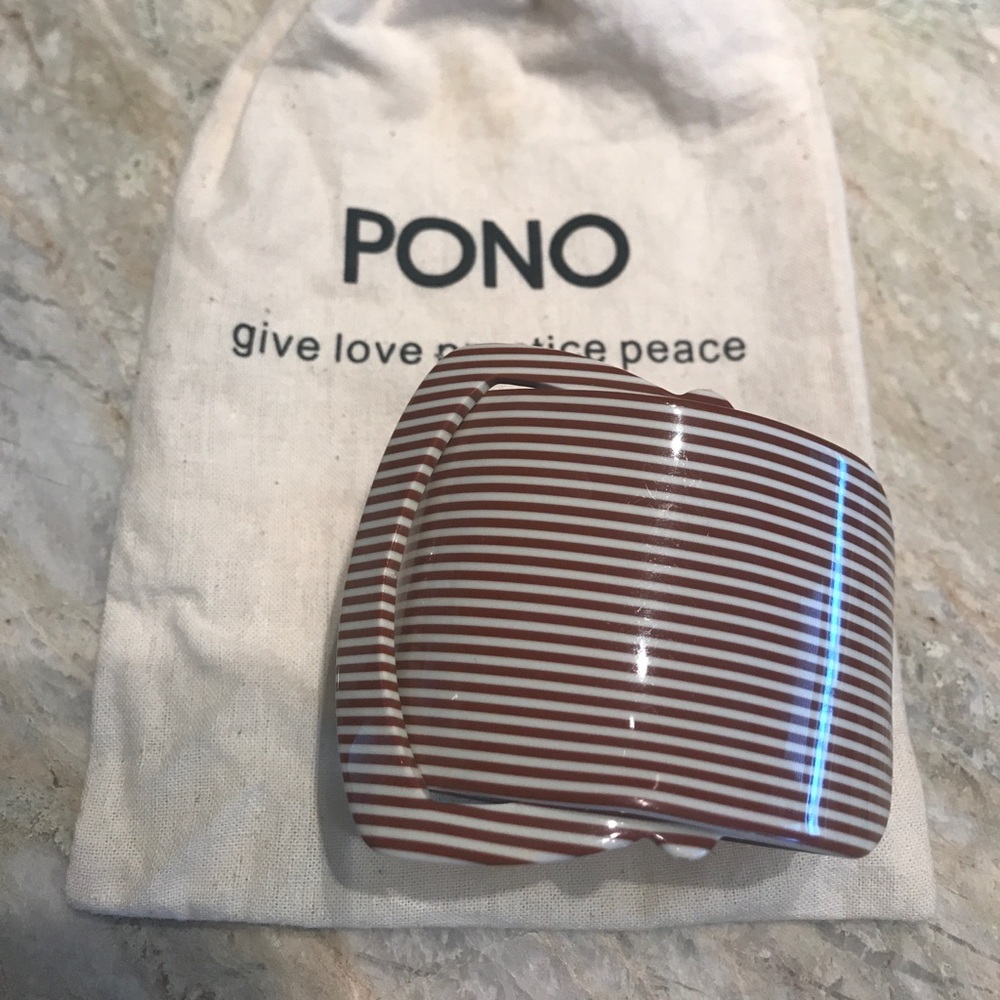 Lucite buckle cuff bracelet