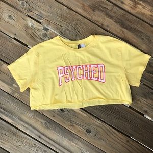 H&M 'Psyched' crop top