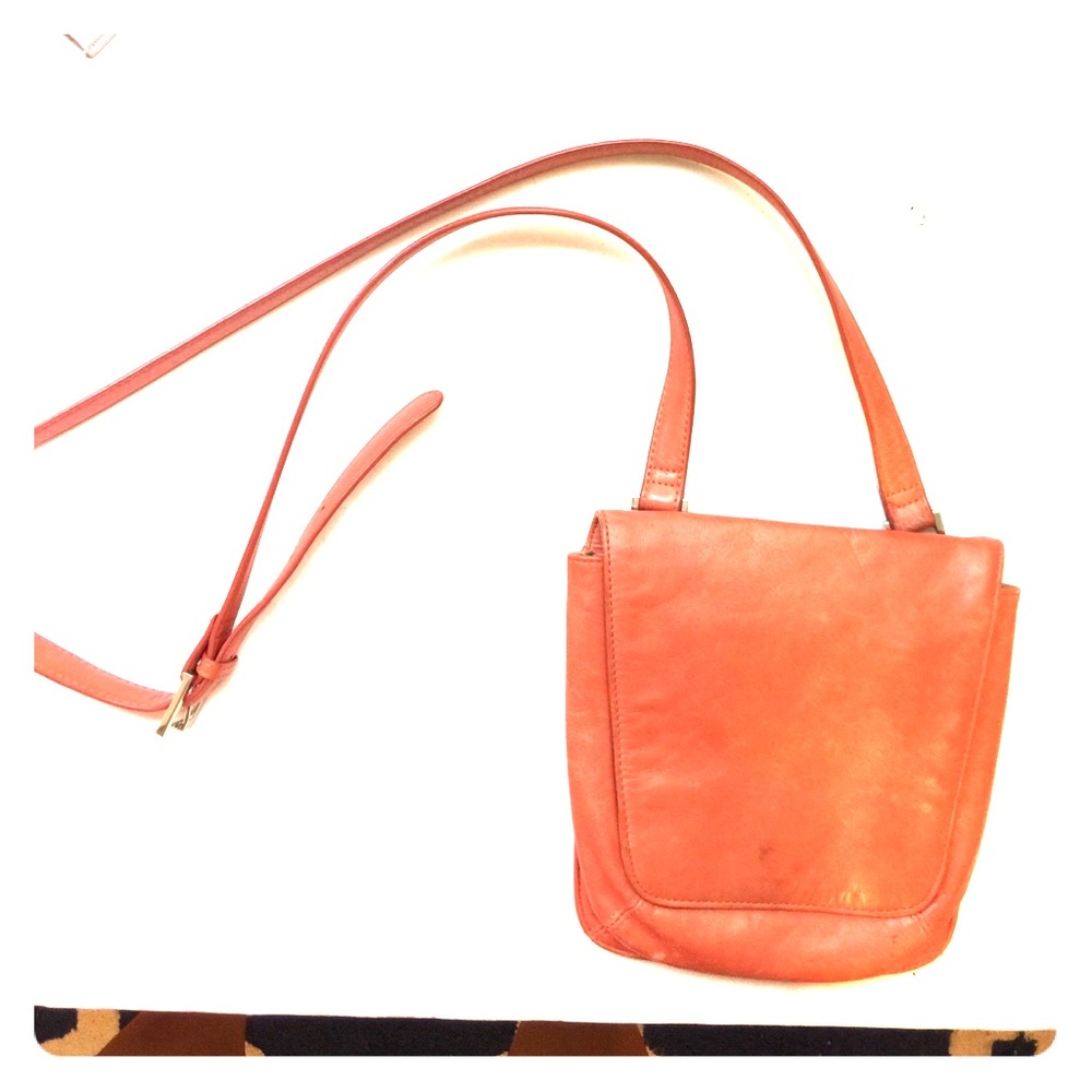 Hobo Crossbody Bag-Coral