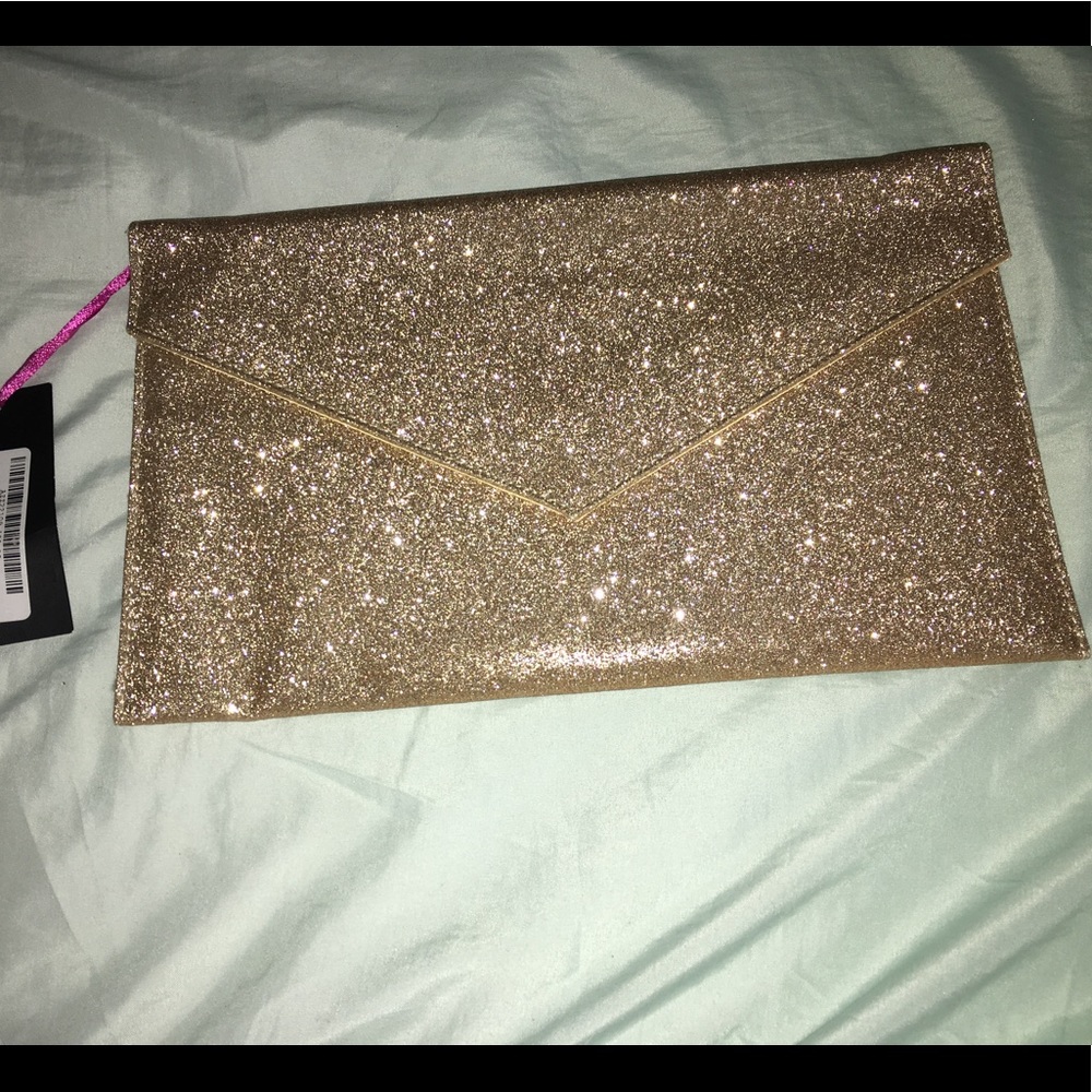 Glittery clutch