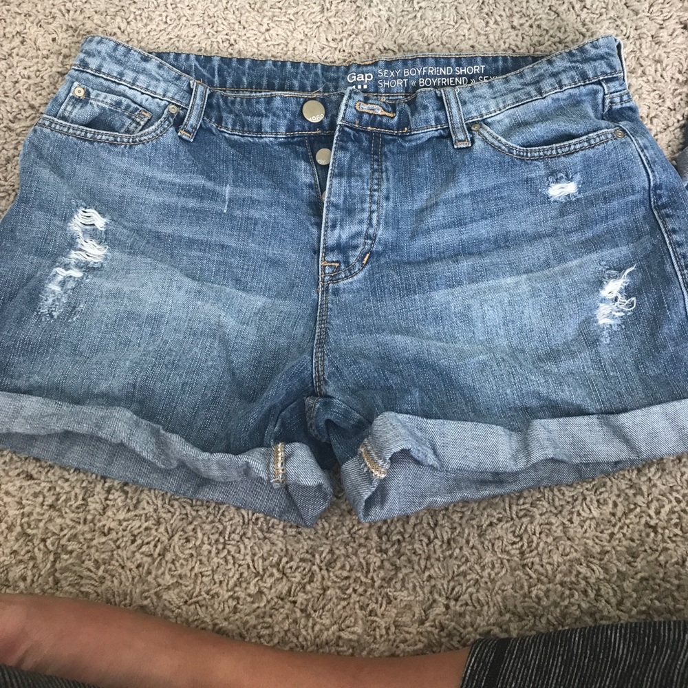 Distressed Jean Shorts