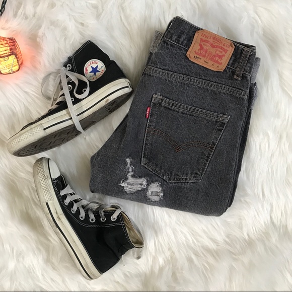 mom jeans with high top converse