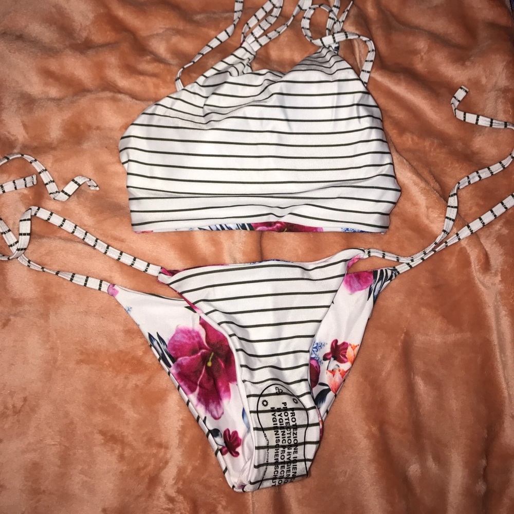 Cheeky bottoms reversible bathing suit!