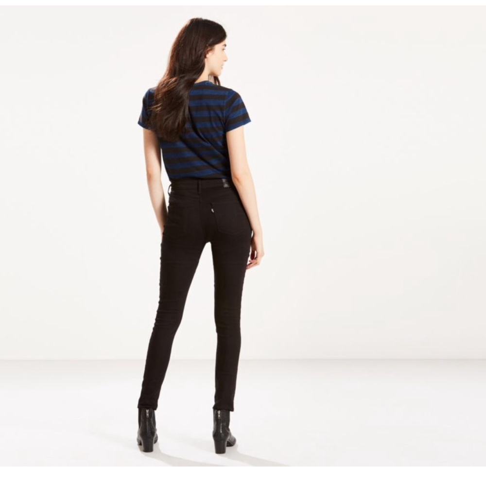 Levi's High Rise Skinny True Black