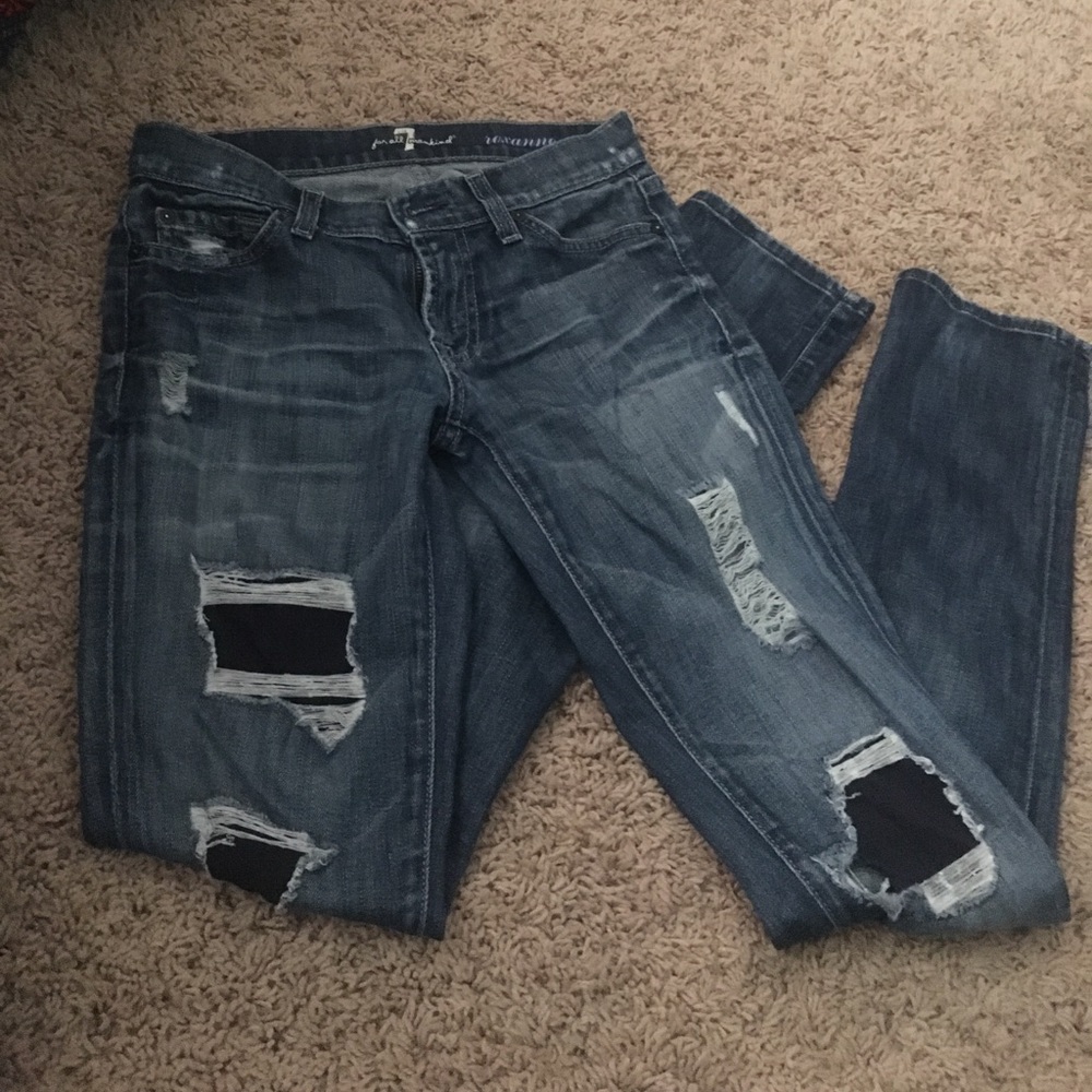 Distressed Skinny Jeans