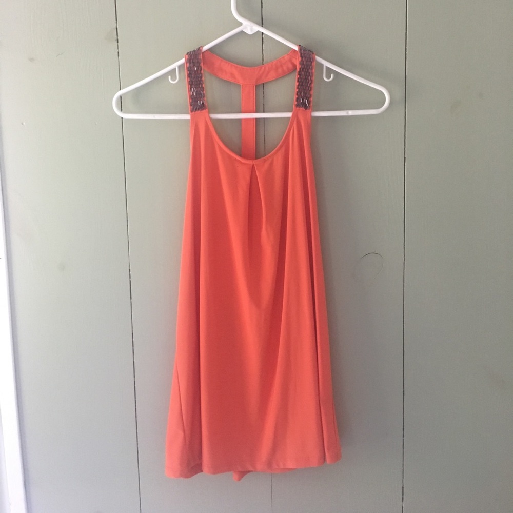 The Limited tank w beautiful grey bead detail