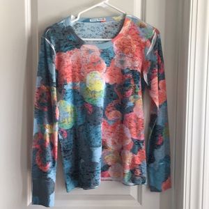 Whimsy Rose long sleeve cotton waffle shirt
