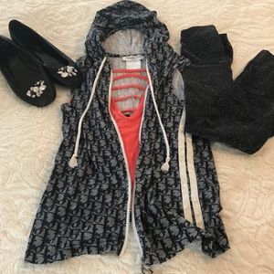 Christian Dior Sleeveless Vest Hoodie