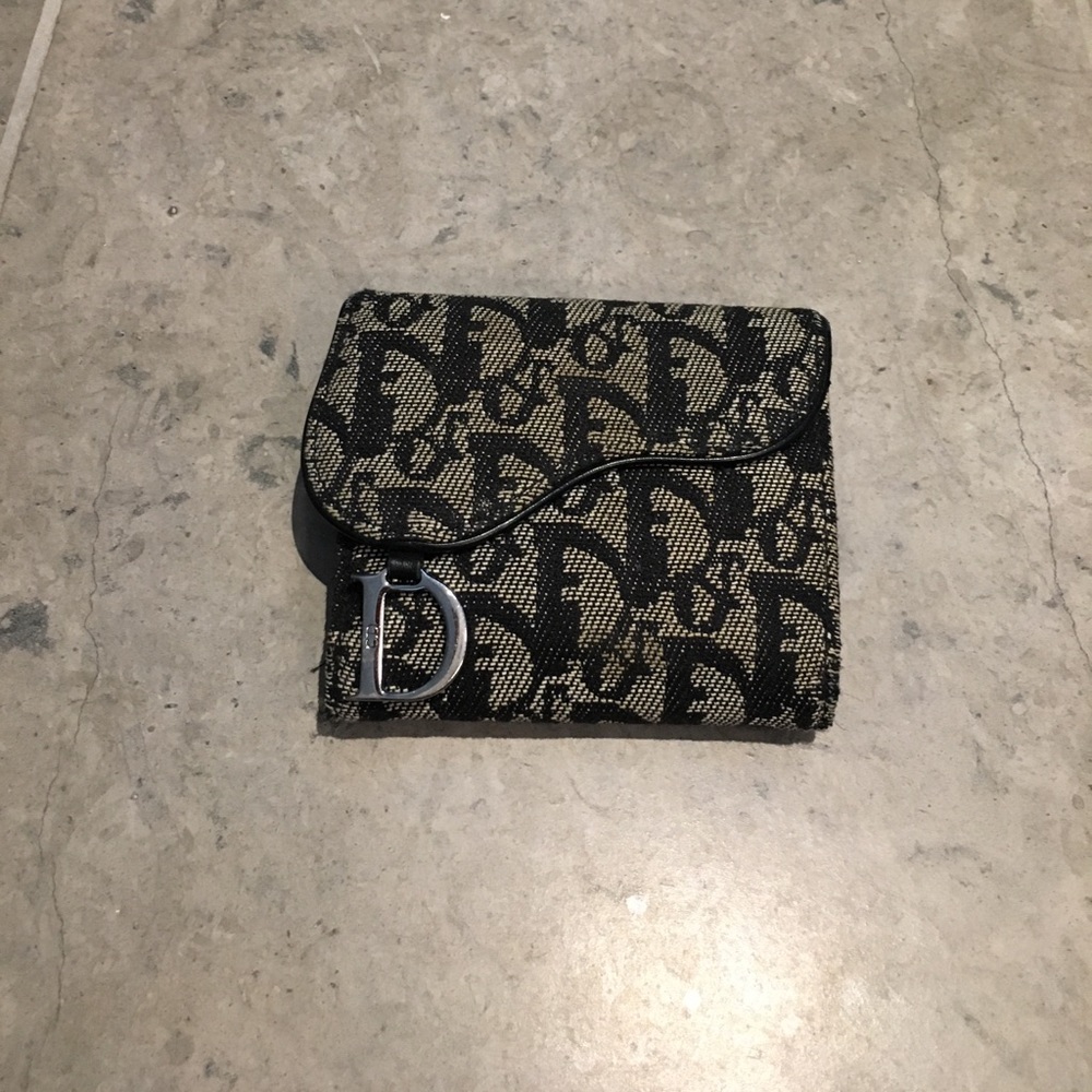 Authentic Christian Dior fold wallet