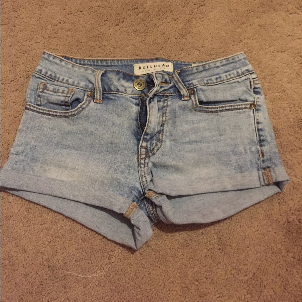 Light Wash Jean Shorts