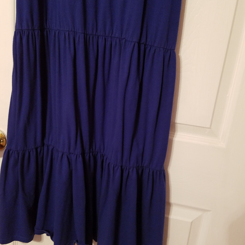 $$ Adjusted: Solid Tiered V-Neck Knit Maxi Dress - image 4