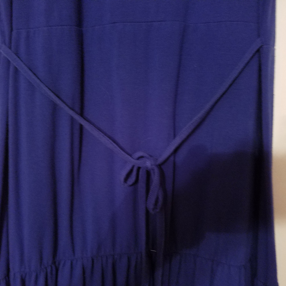 $$ Adjusted: Solid Tiered V-Neck Knit Maxi Dress - image 5