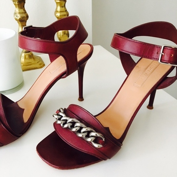 *SOLD* - Celine Paris Burgundy Heels - Picture 2 of 3