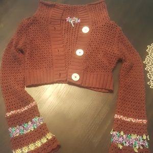 free people crop sweater