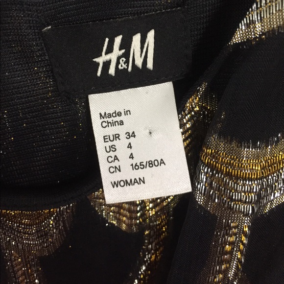 Gold and black shimmer cocktail dress. Size 4 - Picture 5 of 8