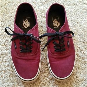 Maroon vans