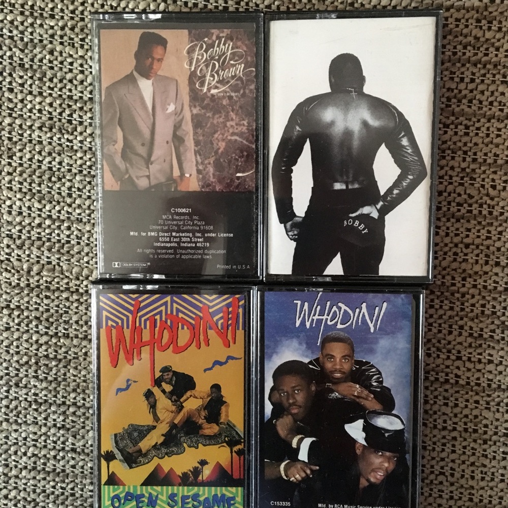 Bobby Brown, Whodini cassettes for sale