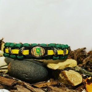 John Deere Paracord Bracelet. Handmade. All Sizes