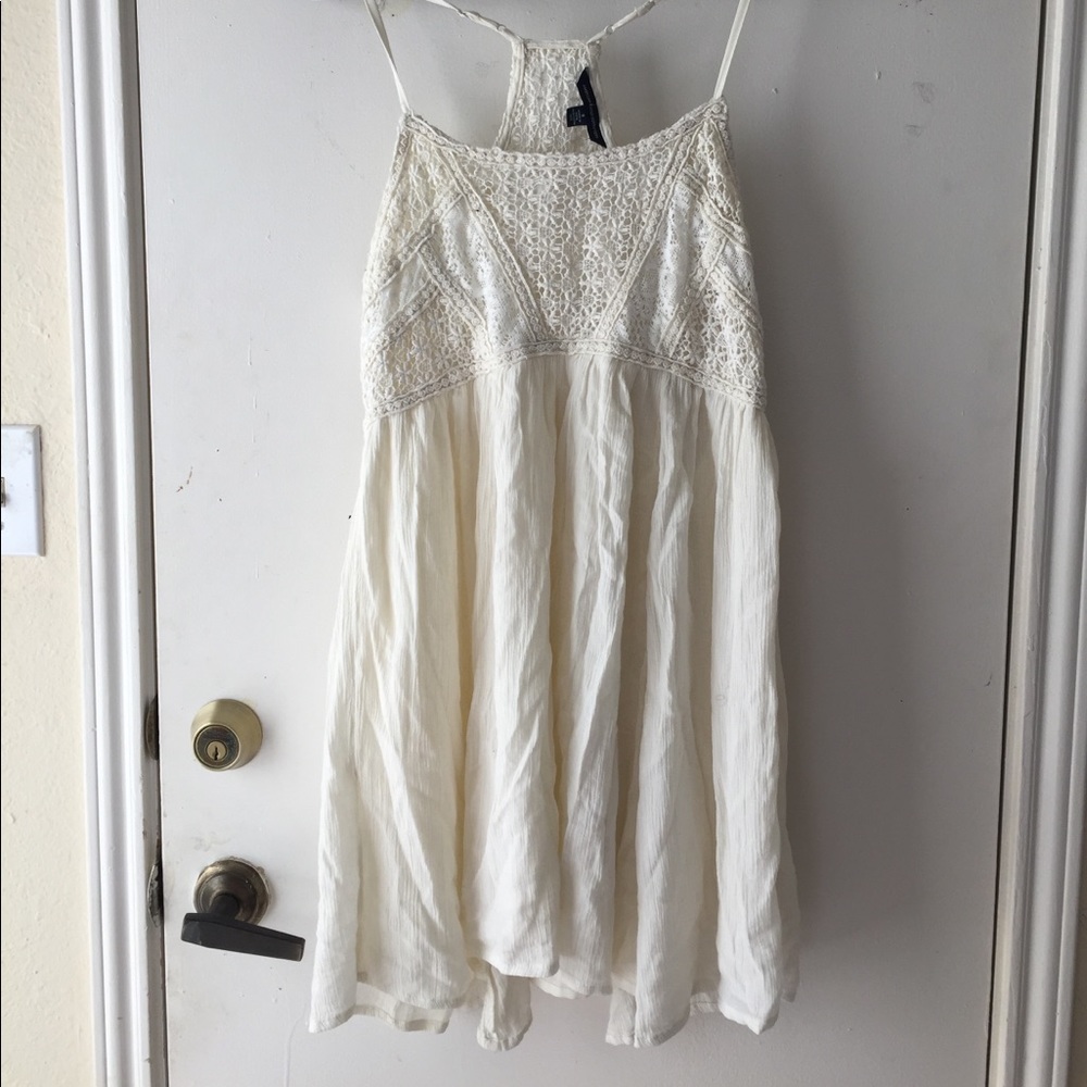 Cream Babydoll Dress