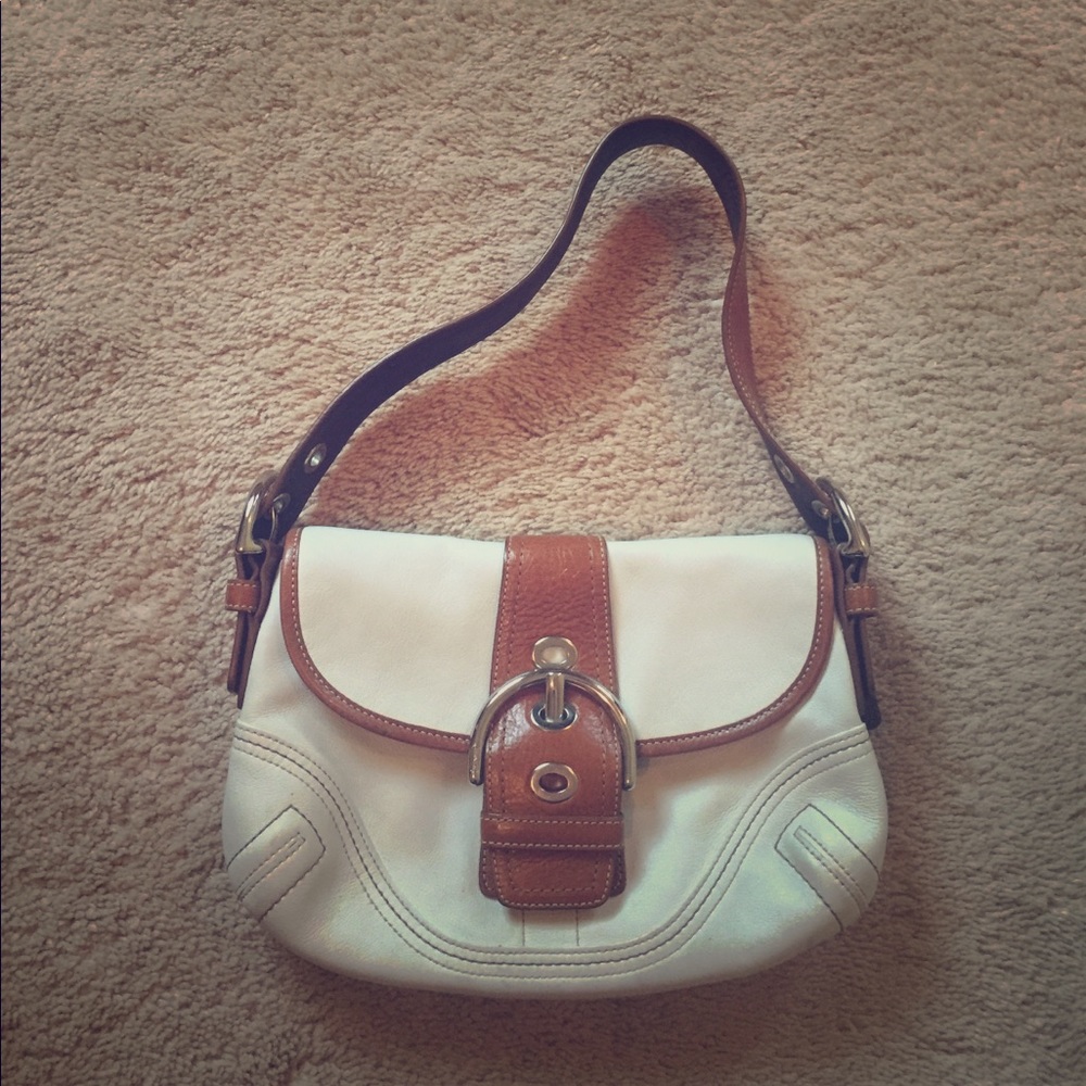 Coach buckle flap purse