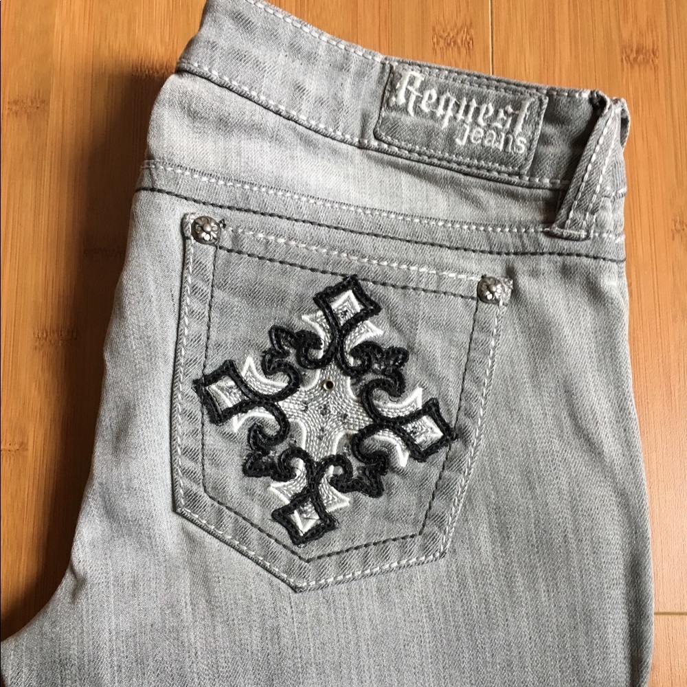 Request Grey Jeans. Never worn. Size 11/30
