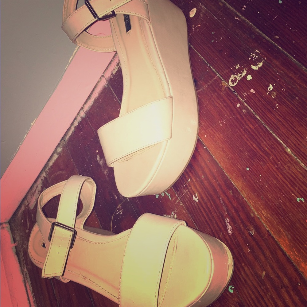 Forever21 cream platforms