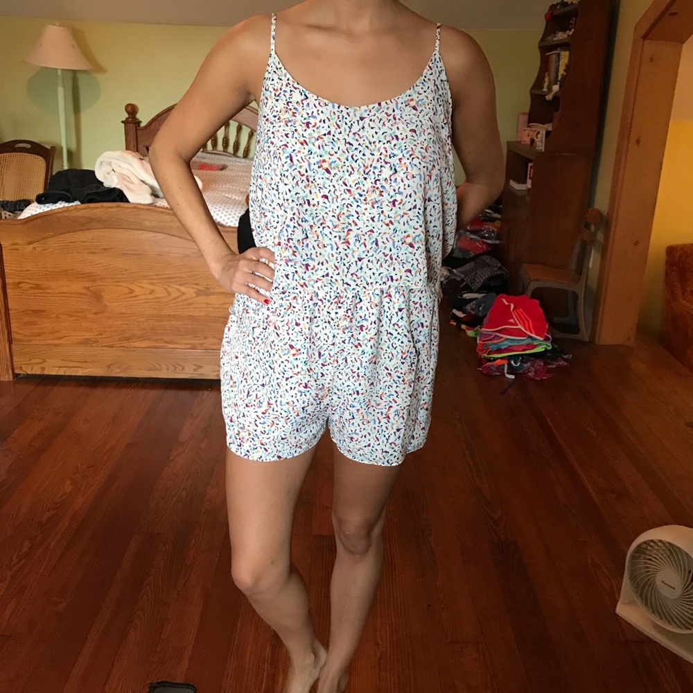 BCBG confetti romper