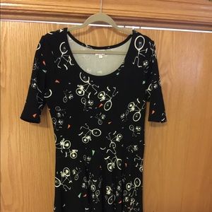 Lularoe Nicole bicycle print
