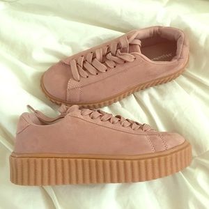 Mauve Pink Platform Creepers
