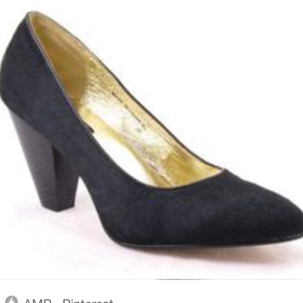 Deena and Ozzy cow hair heels