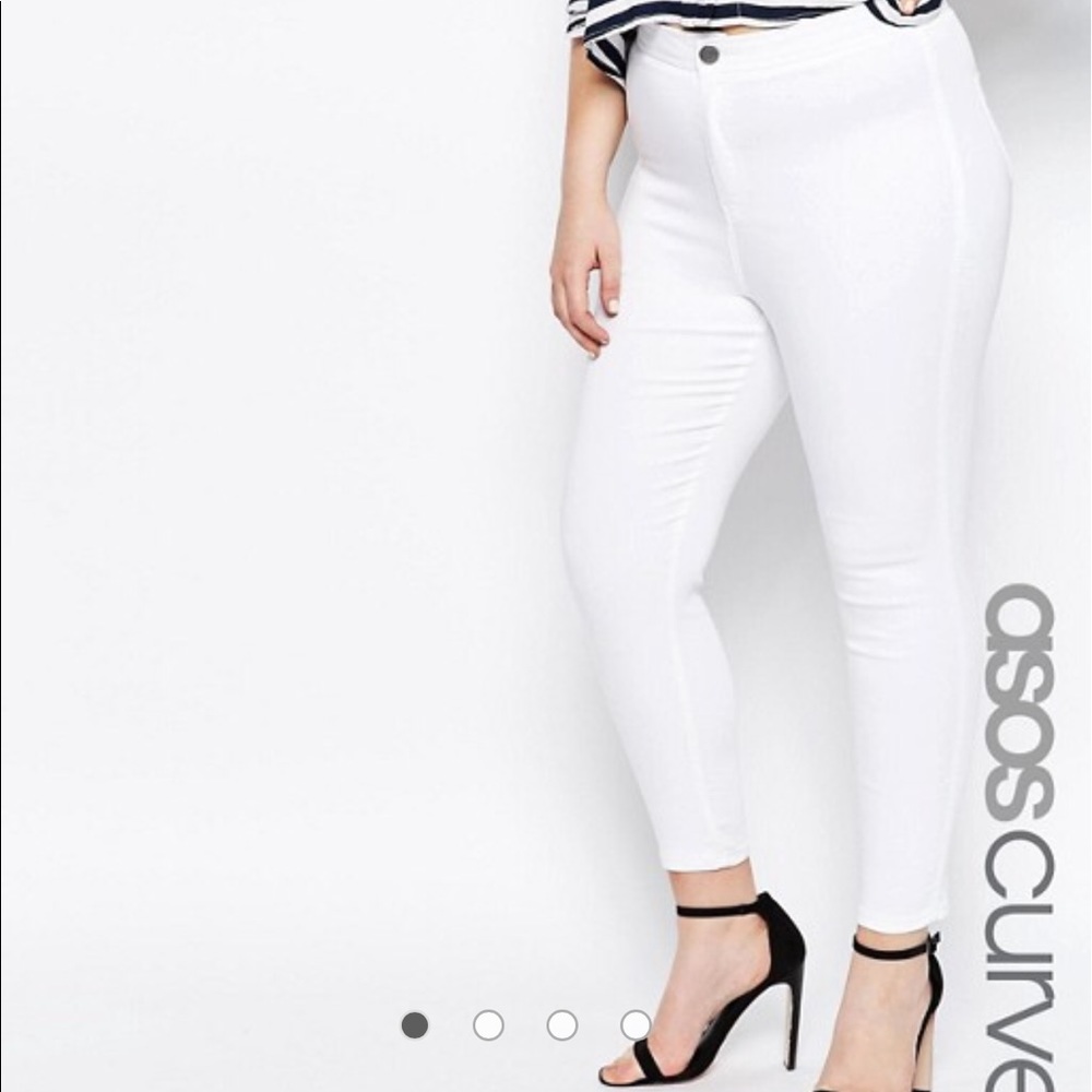 ASOS Rivington Jeggings in White