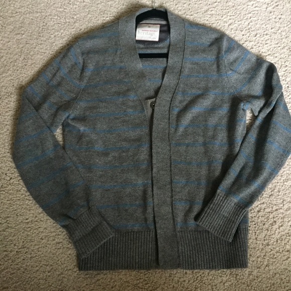 Banana Republic Men’s Heritage Gray/Blue Cardigan Small Vintage - Picture 3 of 8